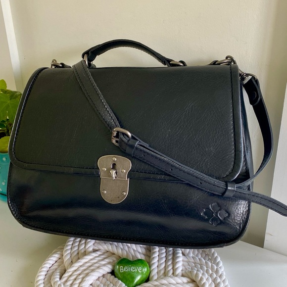 Patricia Nash black leather bag